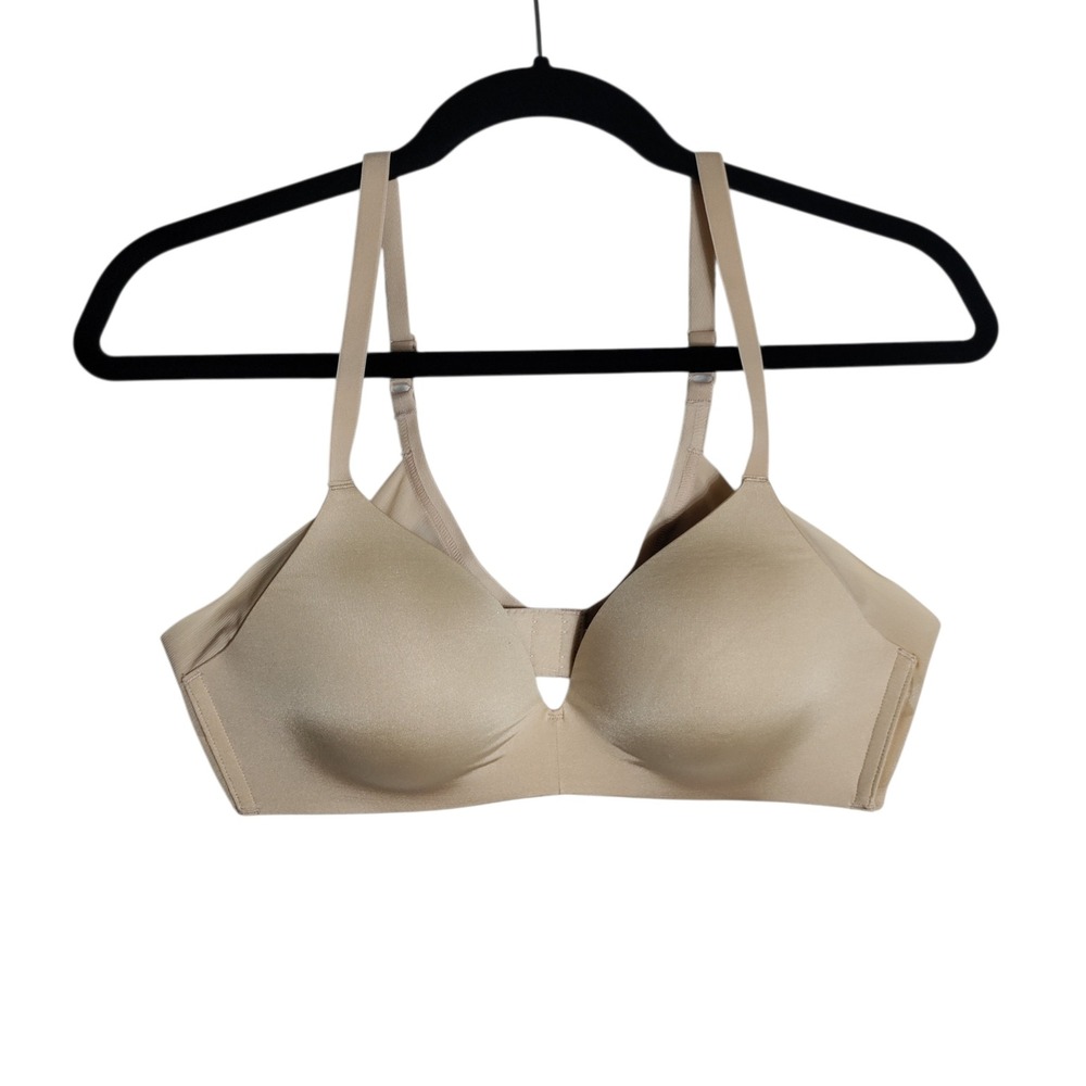 Wacoal Enbliss Wireless Front Close Bra Tan Nude Size 34C Everyday Comfort